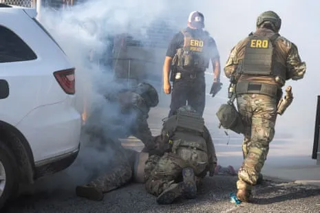 Federal Law Enforcement Use Chemical Irritants and Pepper Balls to Break Up Illinois Immigration Protest